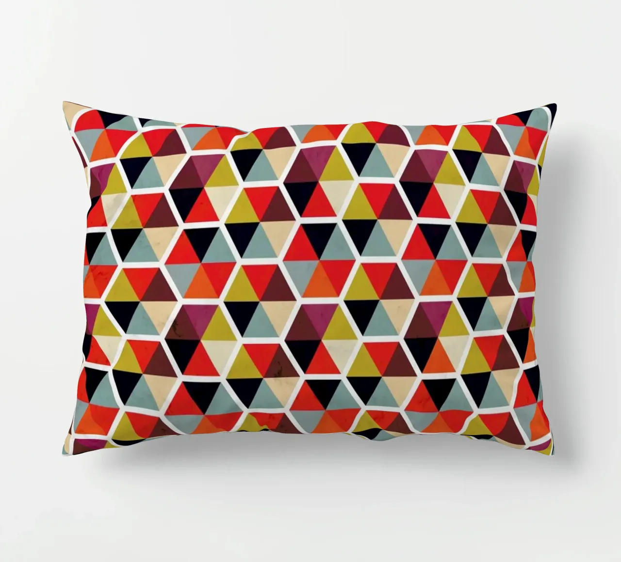 Colorful Umbrellas Geometric Pattern cuscino da Tobe Fonseca