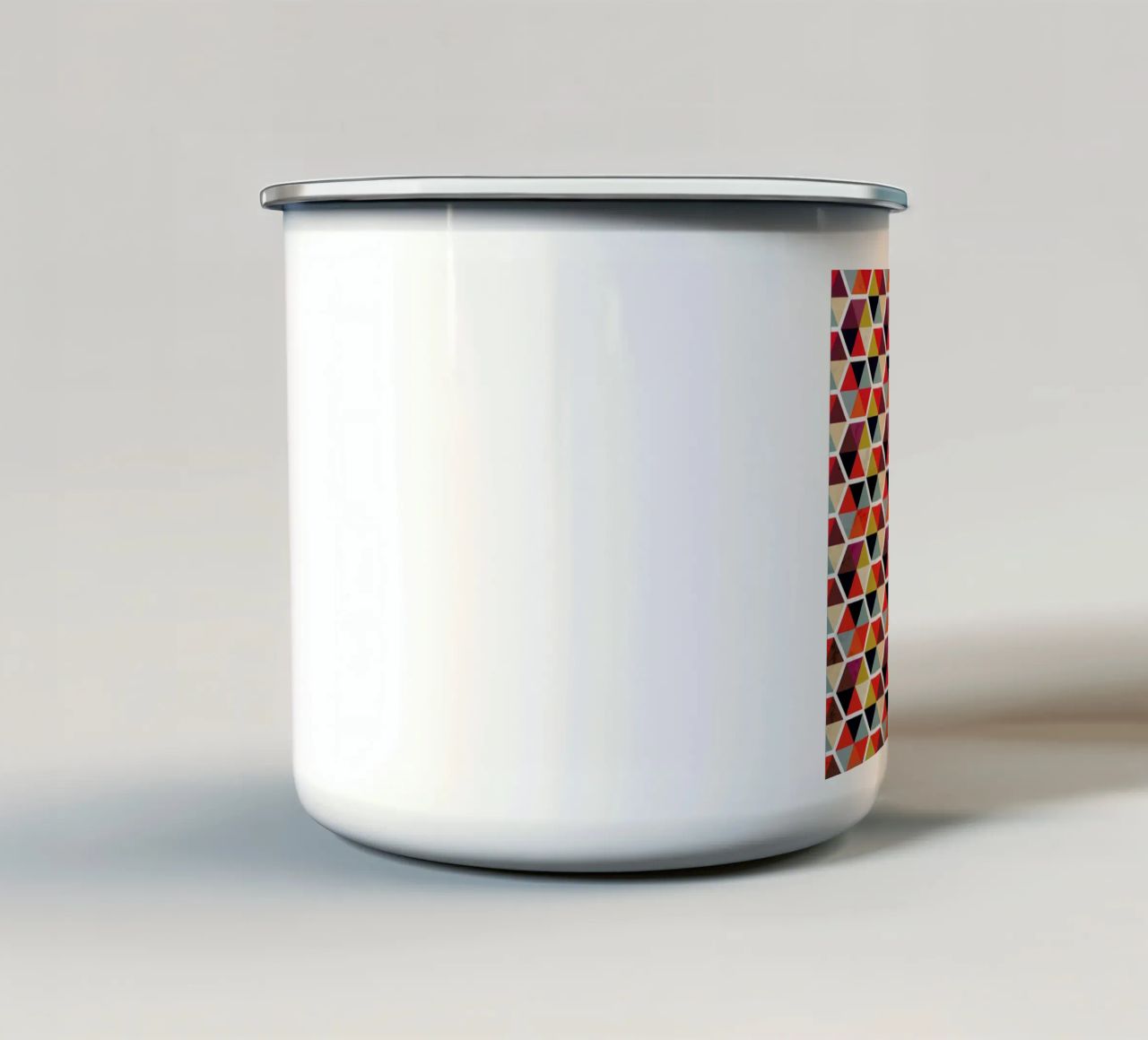 Colorful Umbrellas Geometric Pattern tazza in smalto da Tobe Fonseca
