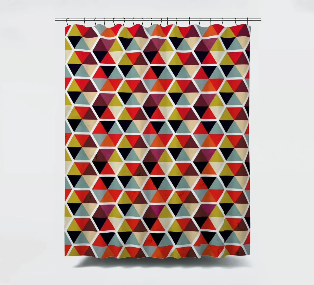 Colorful Umbrellas Geometric Pattern tenda da doccia da Tobe Fonseca