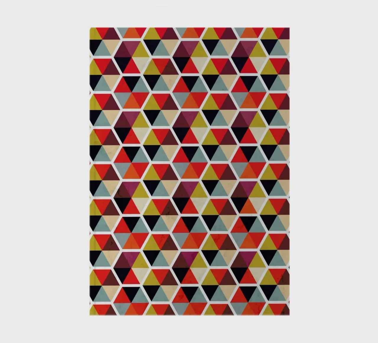 Colorful Umbrellas Geometric Pattern notebook by Tobe Fonseca