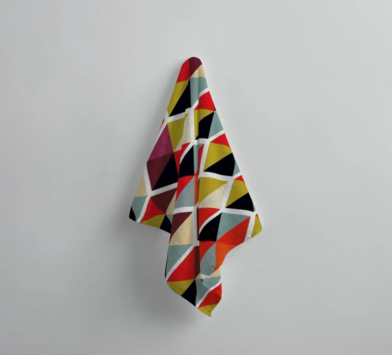 Colorful Umbrellas Geometric Pattern asciugamano da bagno da Tobe Fonseca
