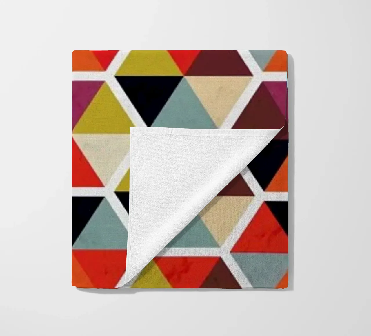 Colorful Umbrellas Geometric Pattern telo mare da Tobe Fonseca