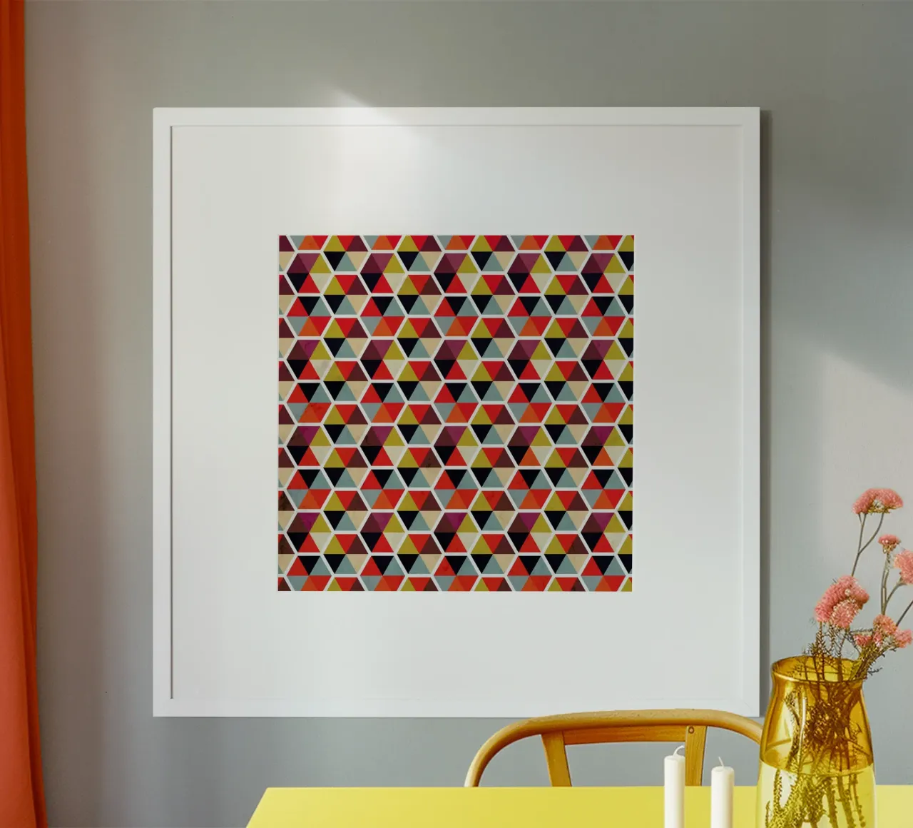 Colorful Umbrellas Geometric Pattern carta hahnemühle da Tobe Fonseca