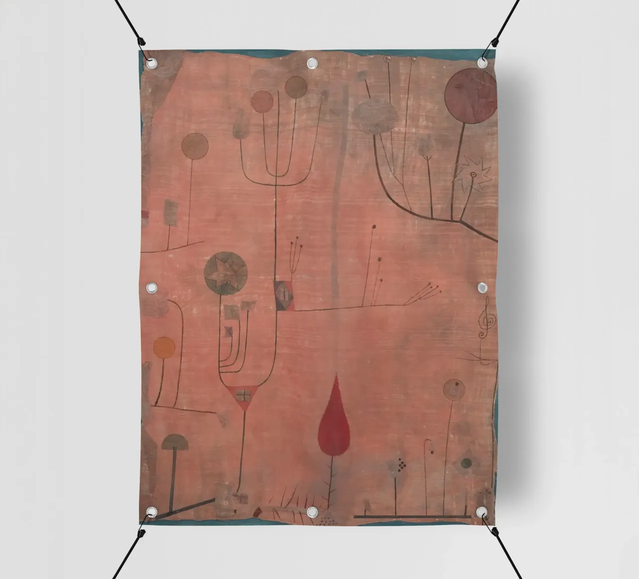 Paul Klee - Frutti su rosso, 1930 telo in pvc da Timeless Artworks