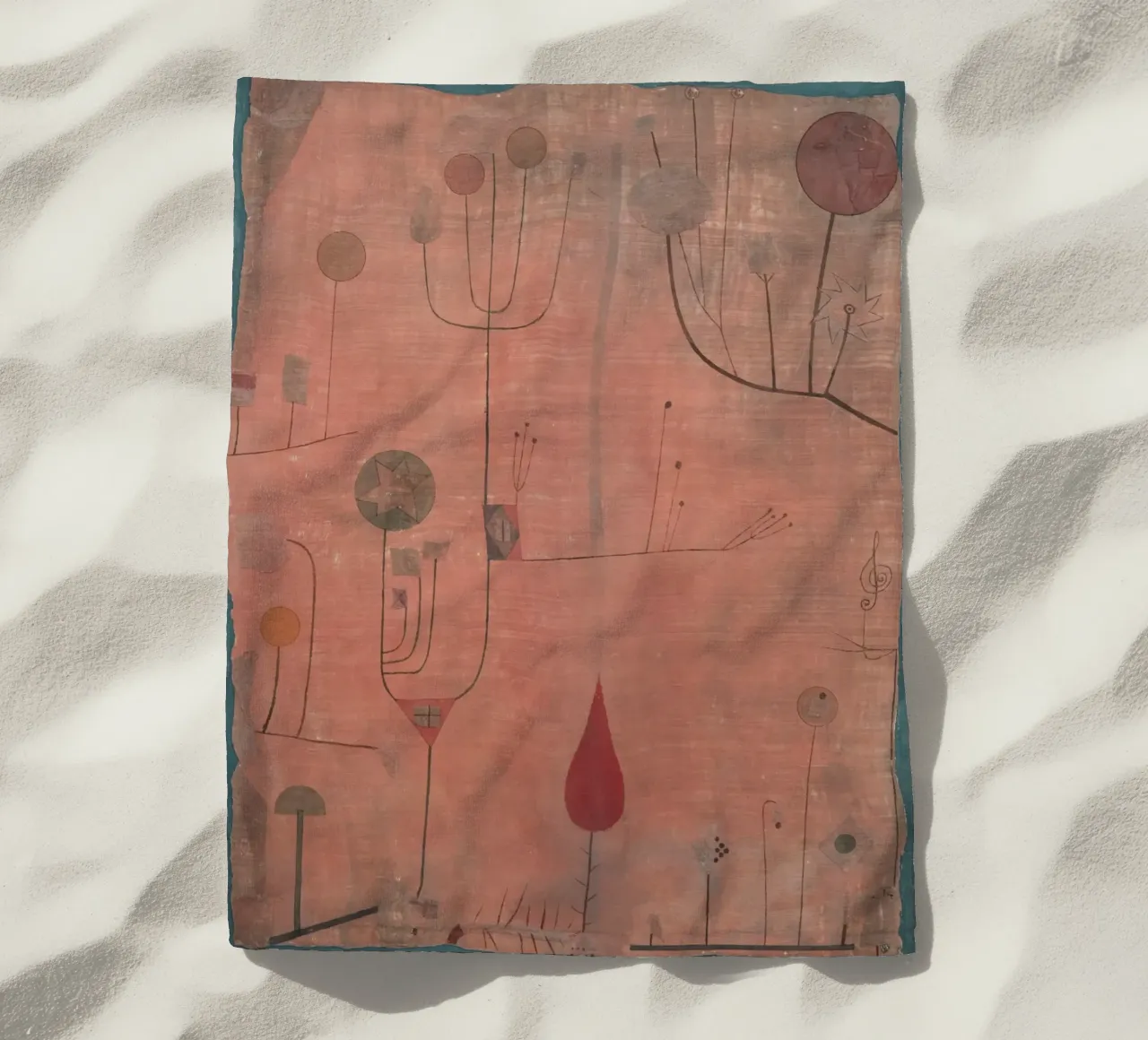 Paul Klee - Frutti su rosso, 1930 telo mare da Timeless Artworks