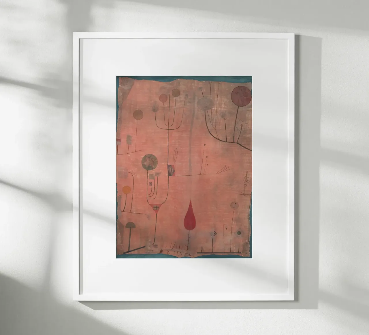 Paul Klee - Frutti su rosso, 1930 poster con telaio in plastica da Timeless Artworks