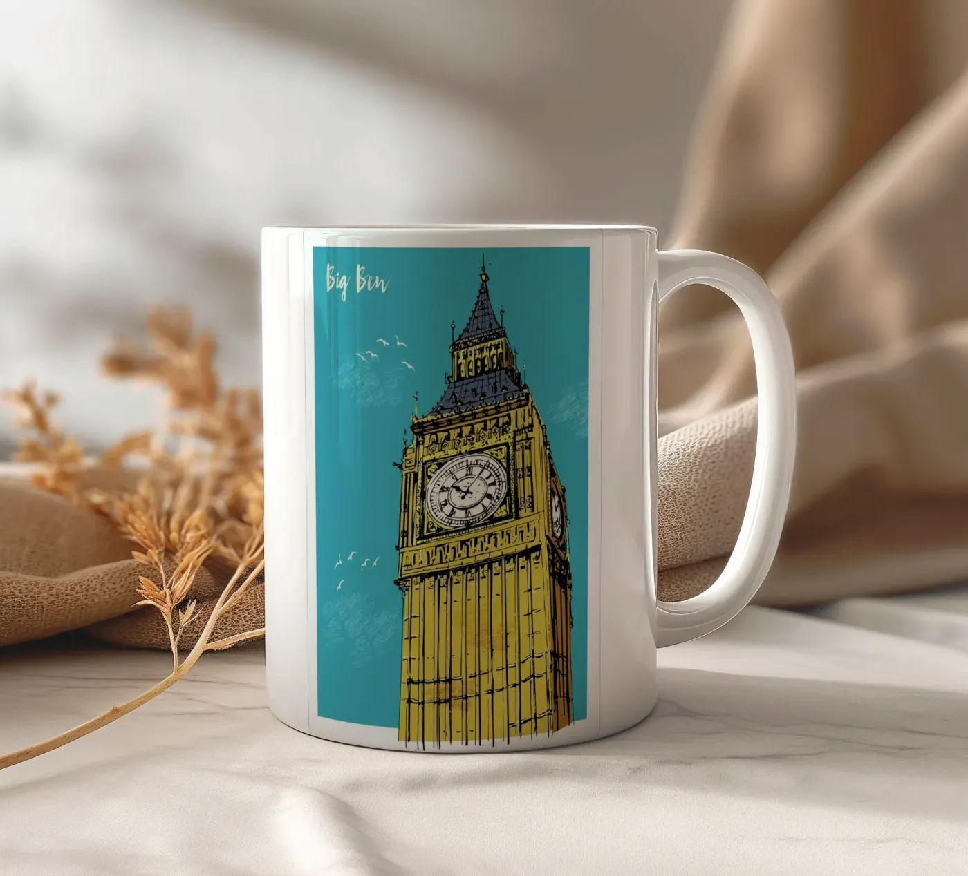 Big Ben ceramic mug by Rocket68