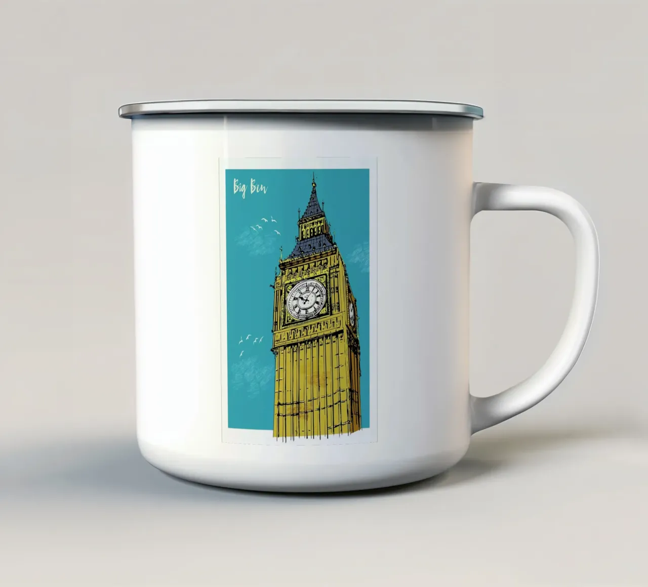 Big Ben tazza in smalto da Rocket68