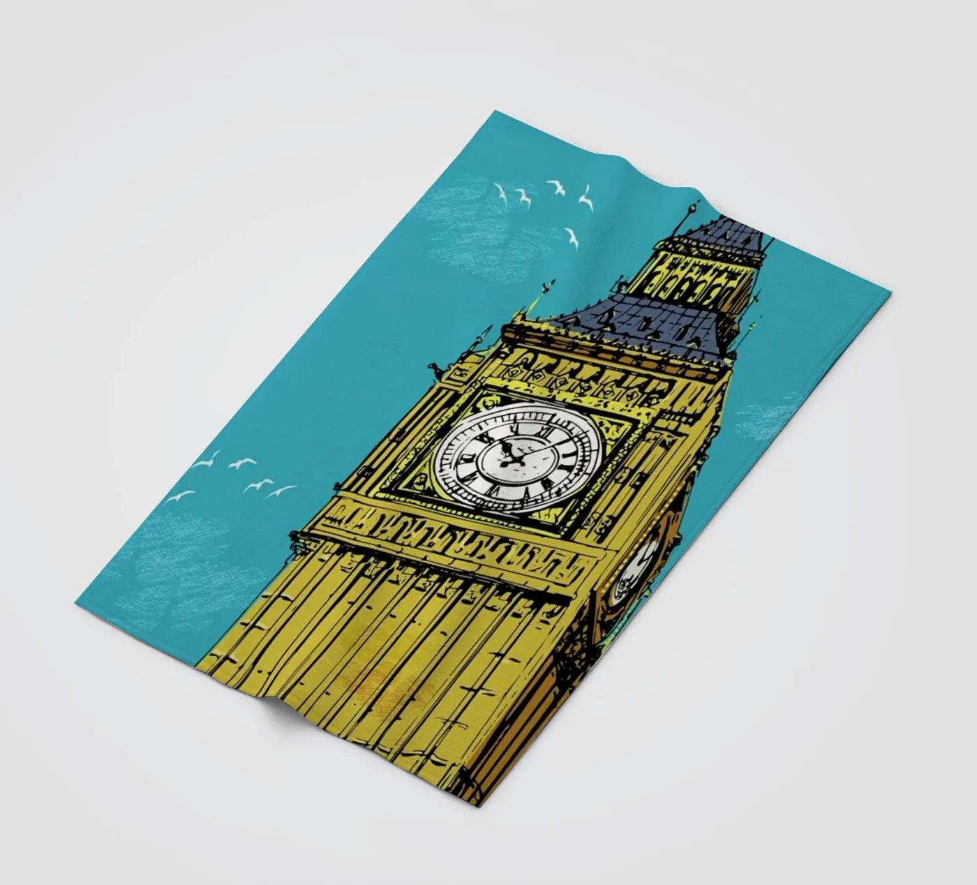 Big Ben Fleecedecke von Rocket68