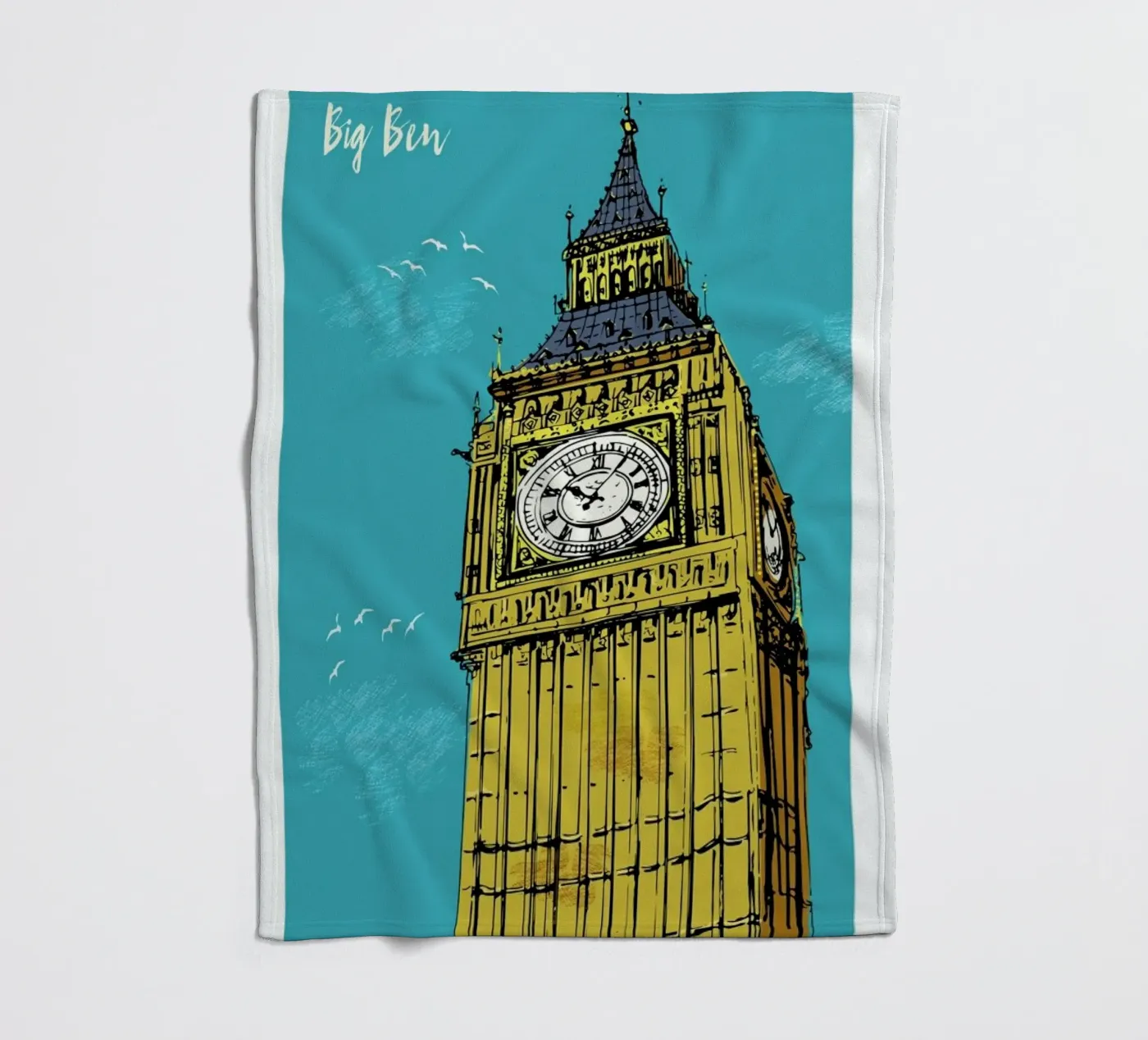 Big Ben Fleecedecke von Rocket68