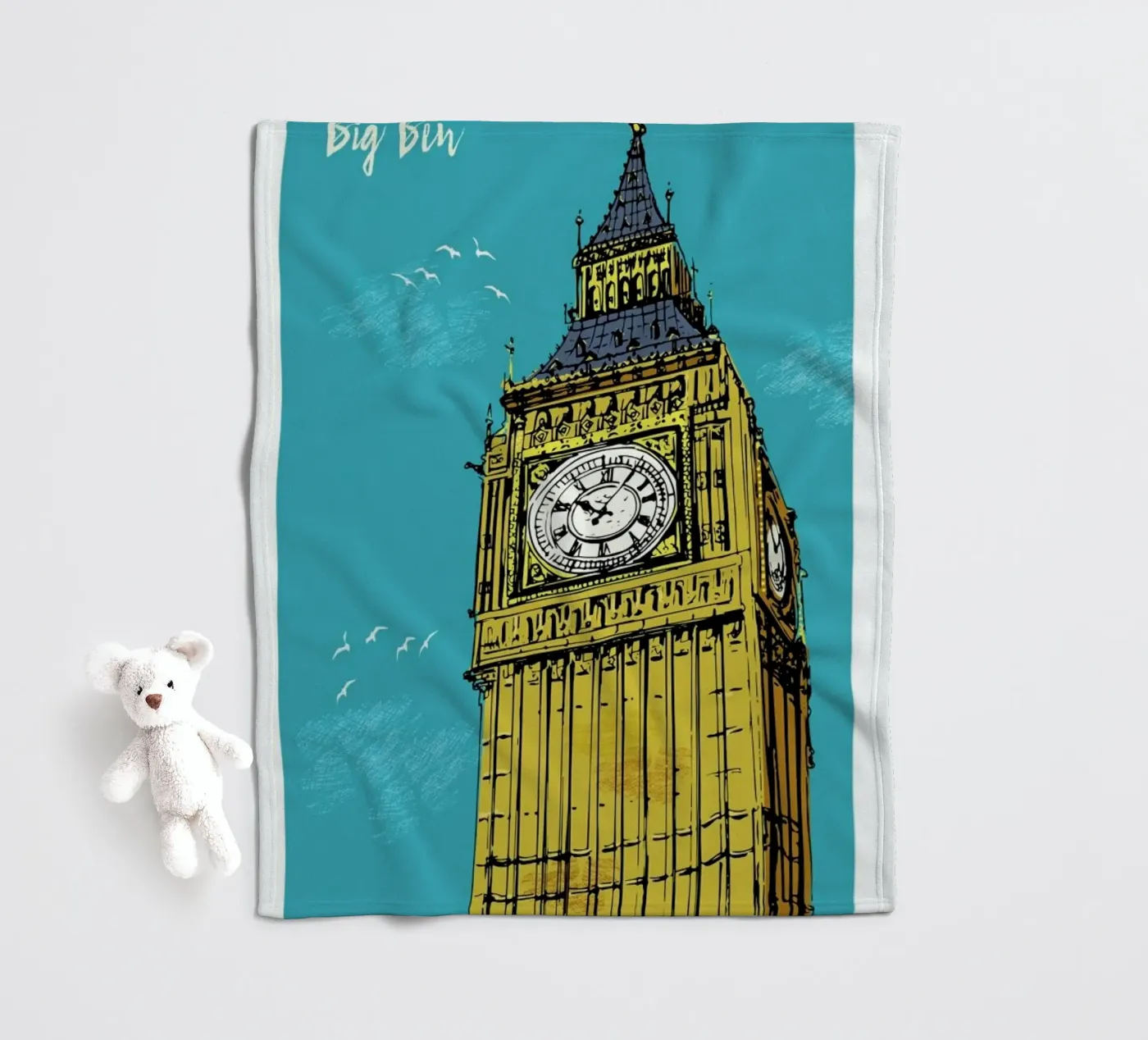 Big Ben Fleecedecke von Rocket68