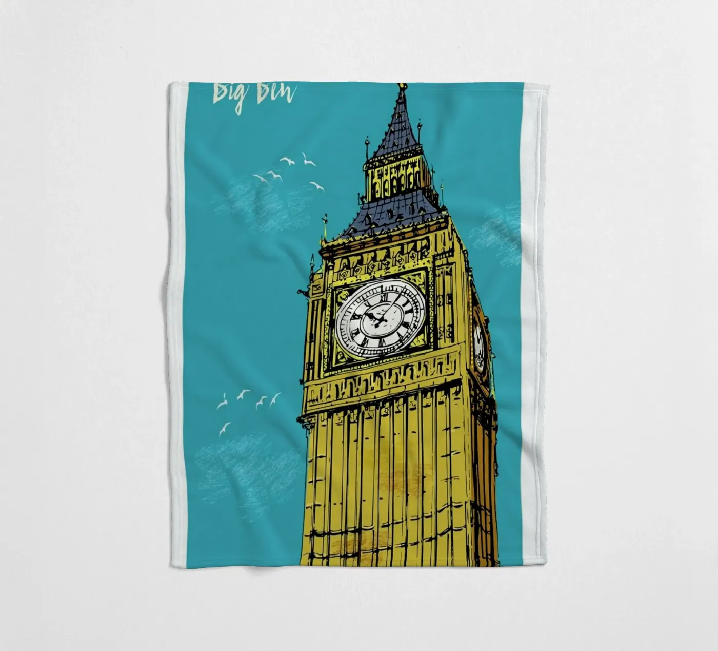 Big Ben Fleecedecke von Rocket68
