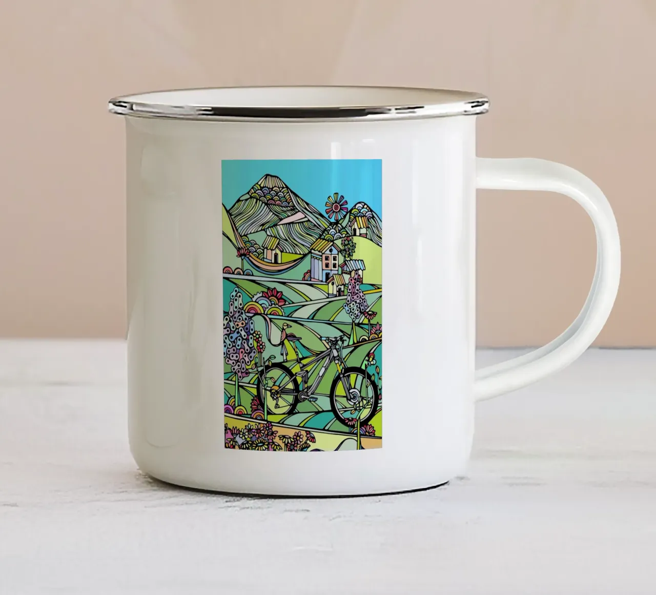 Ride or Die tazza in smalto da Ninhol