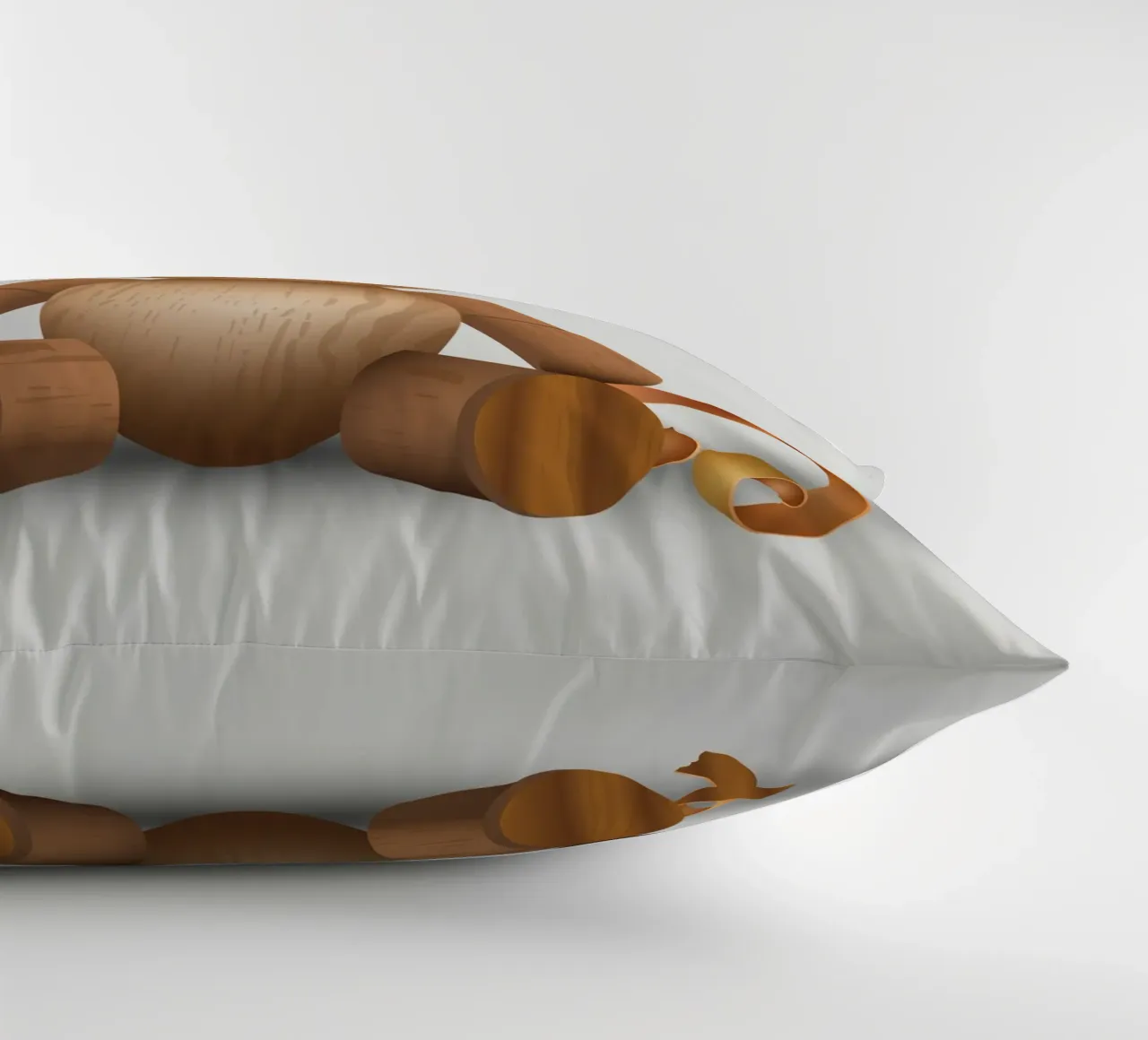 Aspetto in legno - Simpatica statuetta di un orso cuscino da namosh