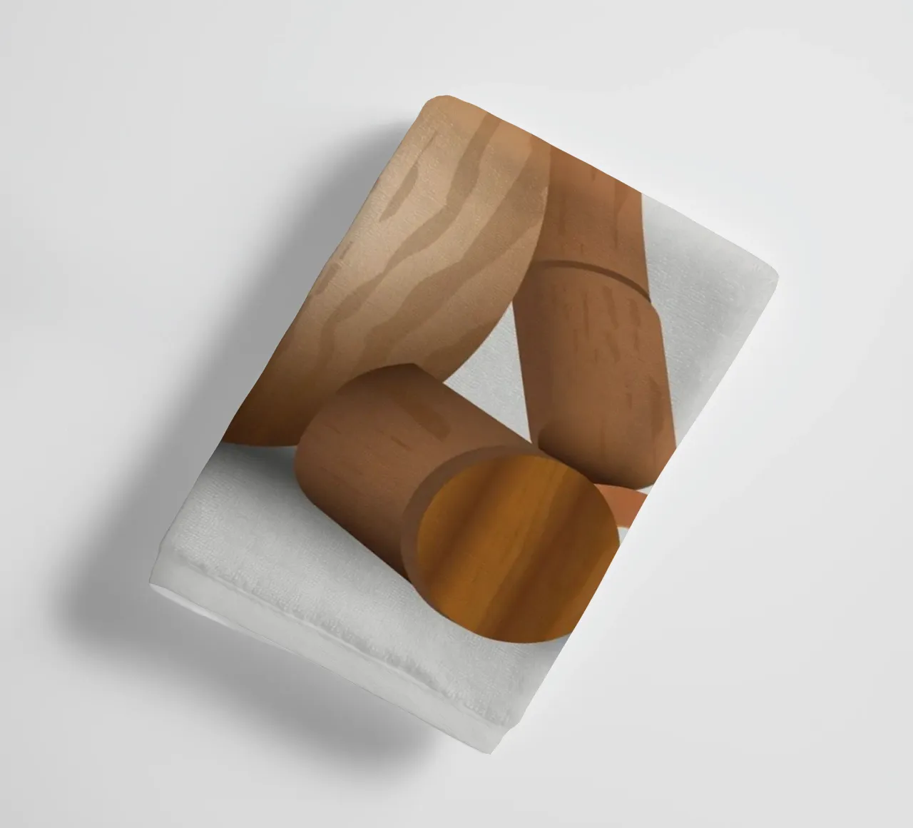 Aspetto in legno - Simpatica statuetta di un orso asciugamano da bagno da namosh