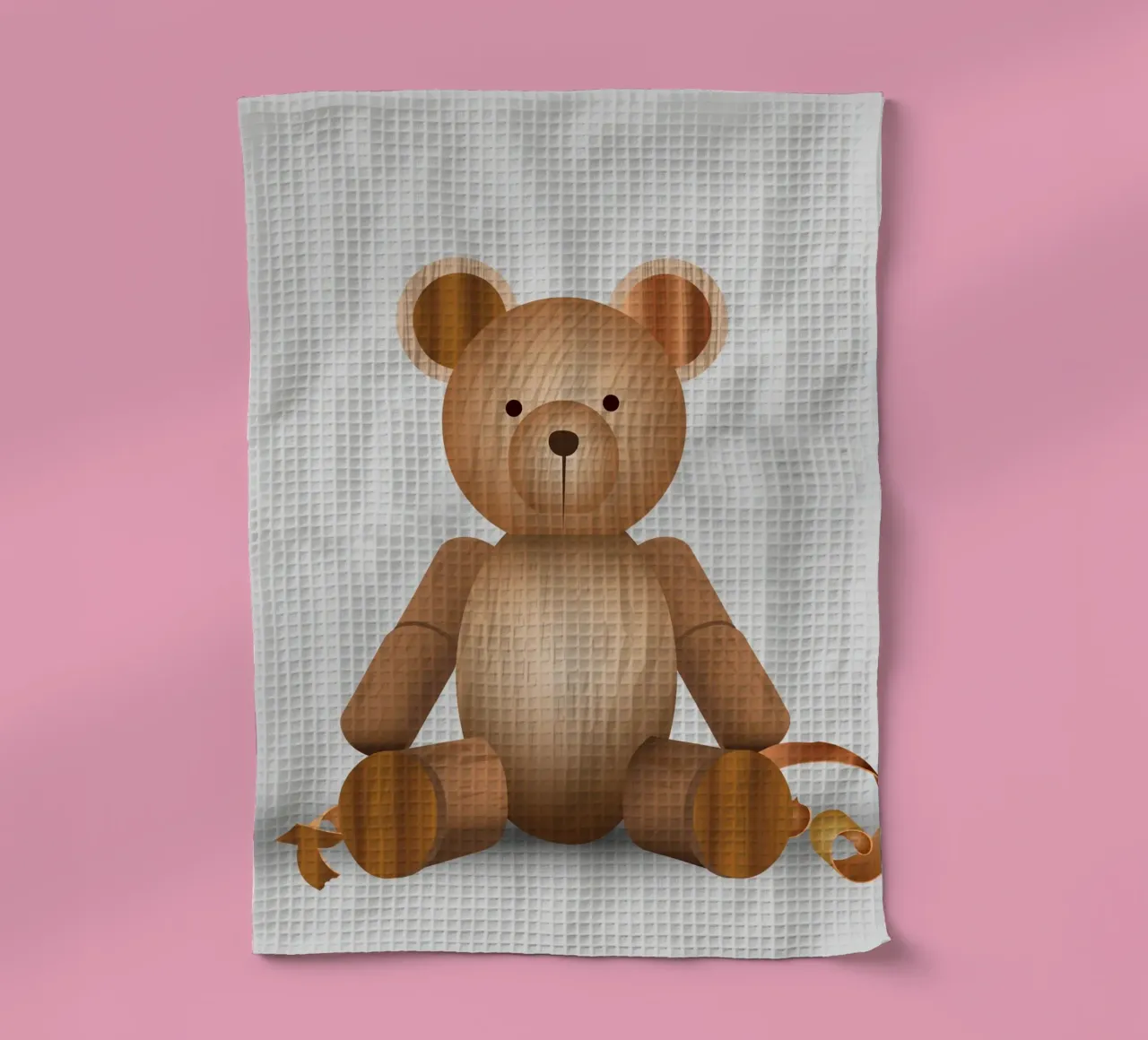 Aspetto in legno - Simpatica statuetta di un orso canovaccio da cucina da namosh