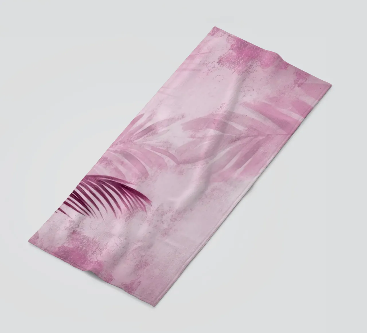 Pink Palm Paradise beach towel by Modern Muse