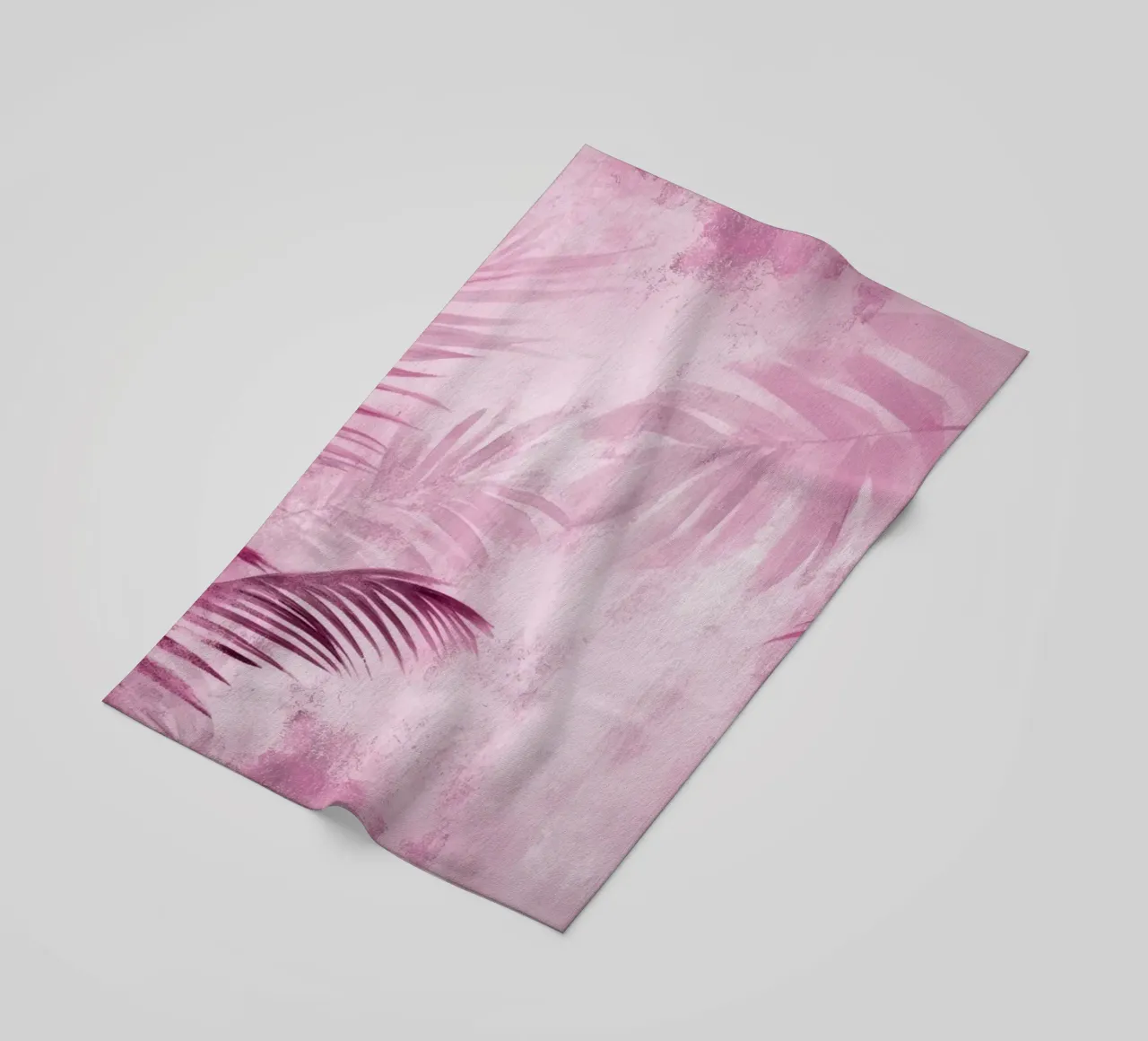 Pink Palm Paradise beach towel by Modern Muse