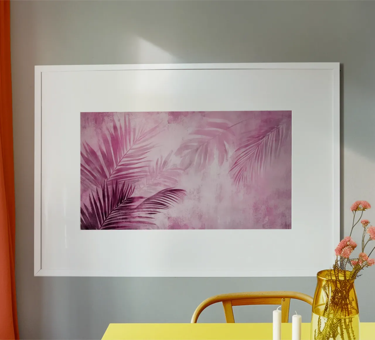 Paradiso delle palme rosa poster da Modern Muse