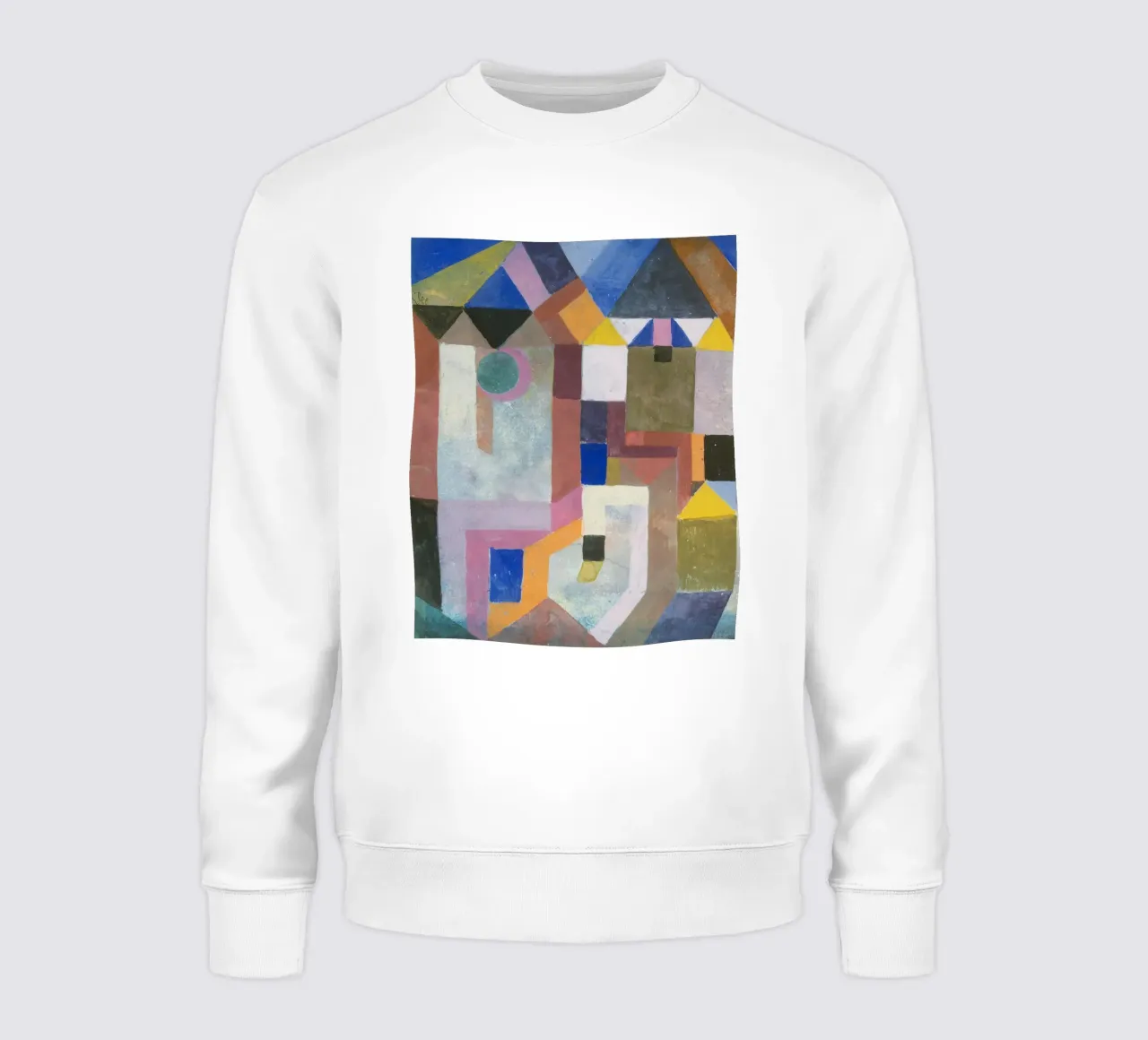 Paul Klee - Kleurrijke architectuur sweatshirt van Timeless Artworks