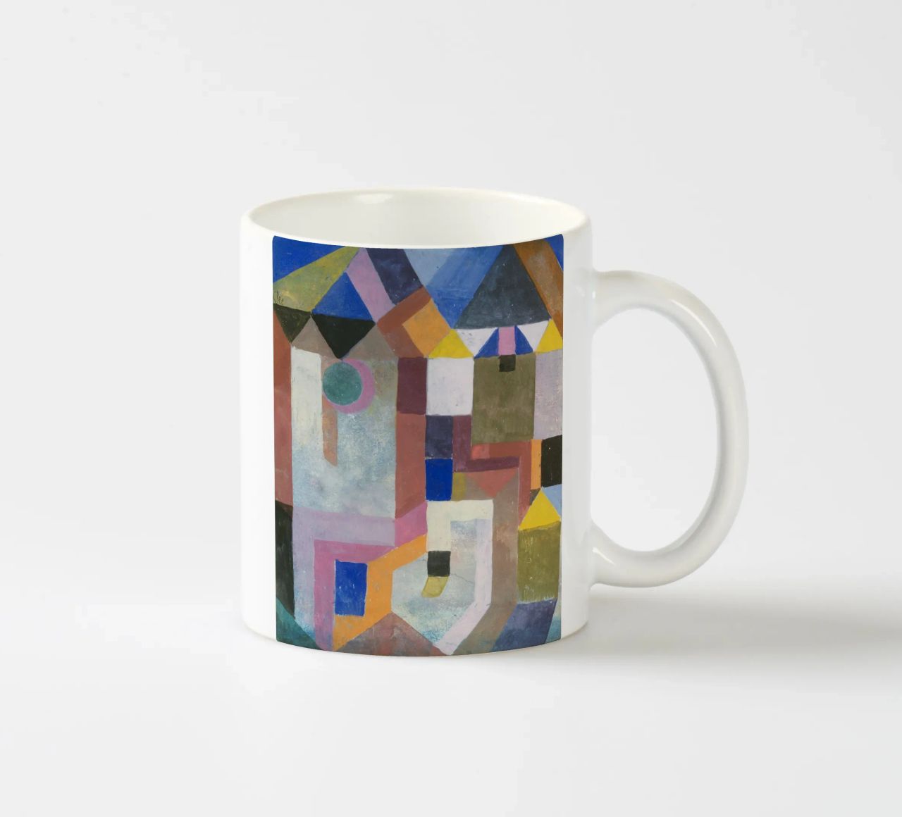 Paul Klee - Kleurrijke architectuur keramische mok van Timeless Artworks