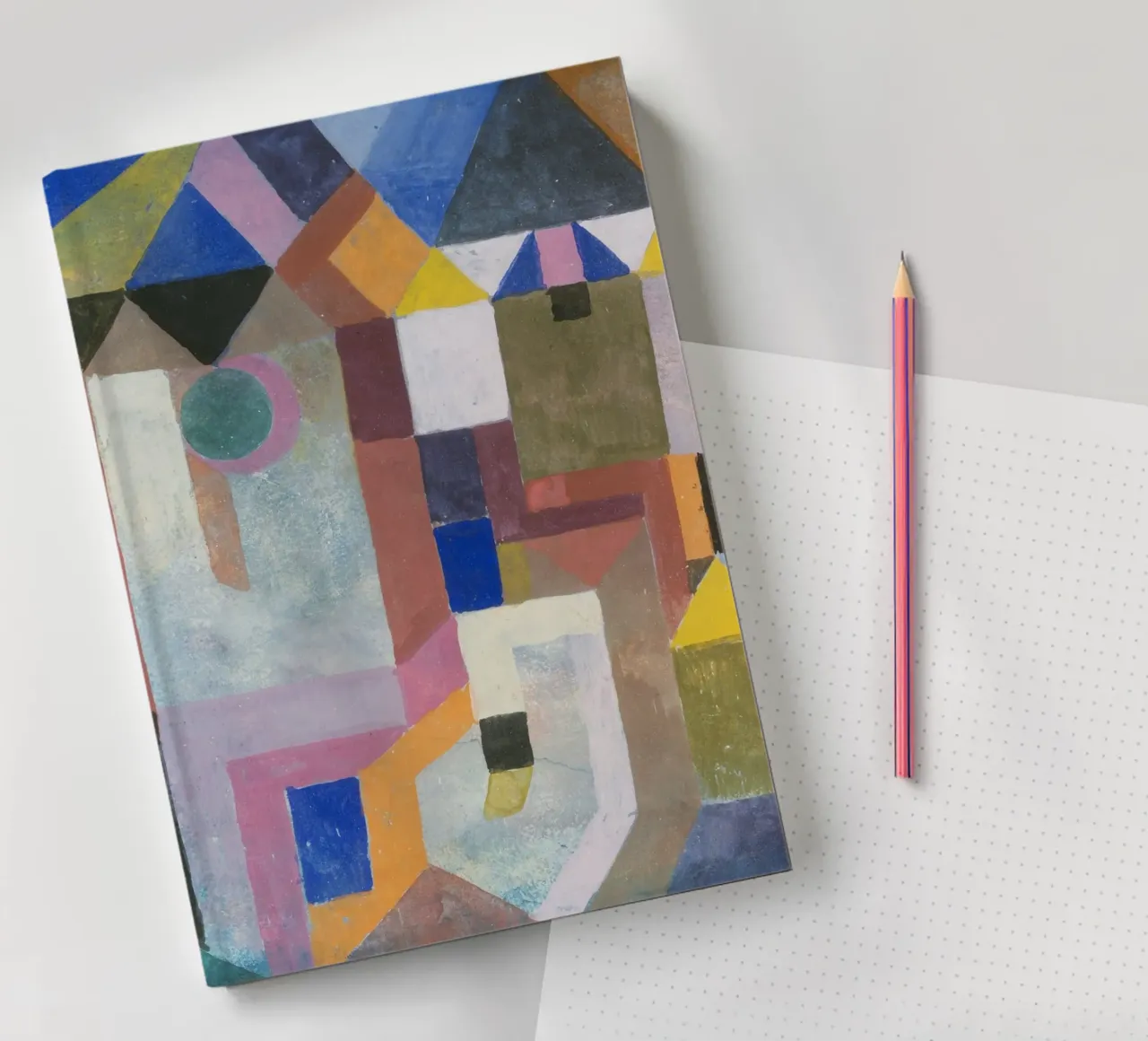 Paul Klee - Colorful Architecture notebook by Timeless Artworks