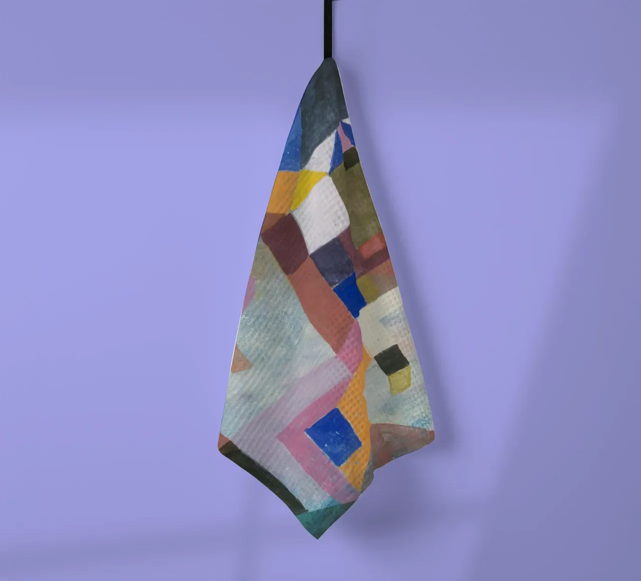 Paul Klee - Architecture colorée torchon de Timeless Artworks