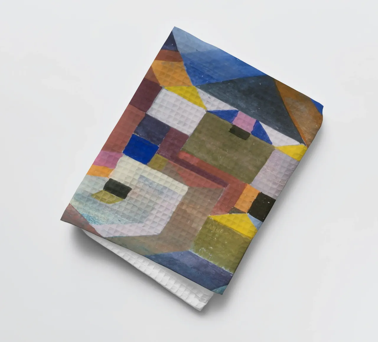 Paul Klee - Architecture colorée torchon de Timeless Artworks