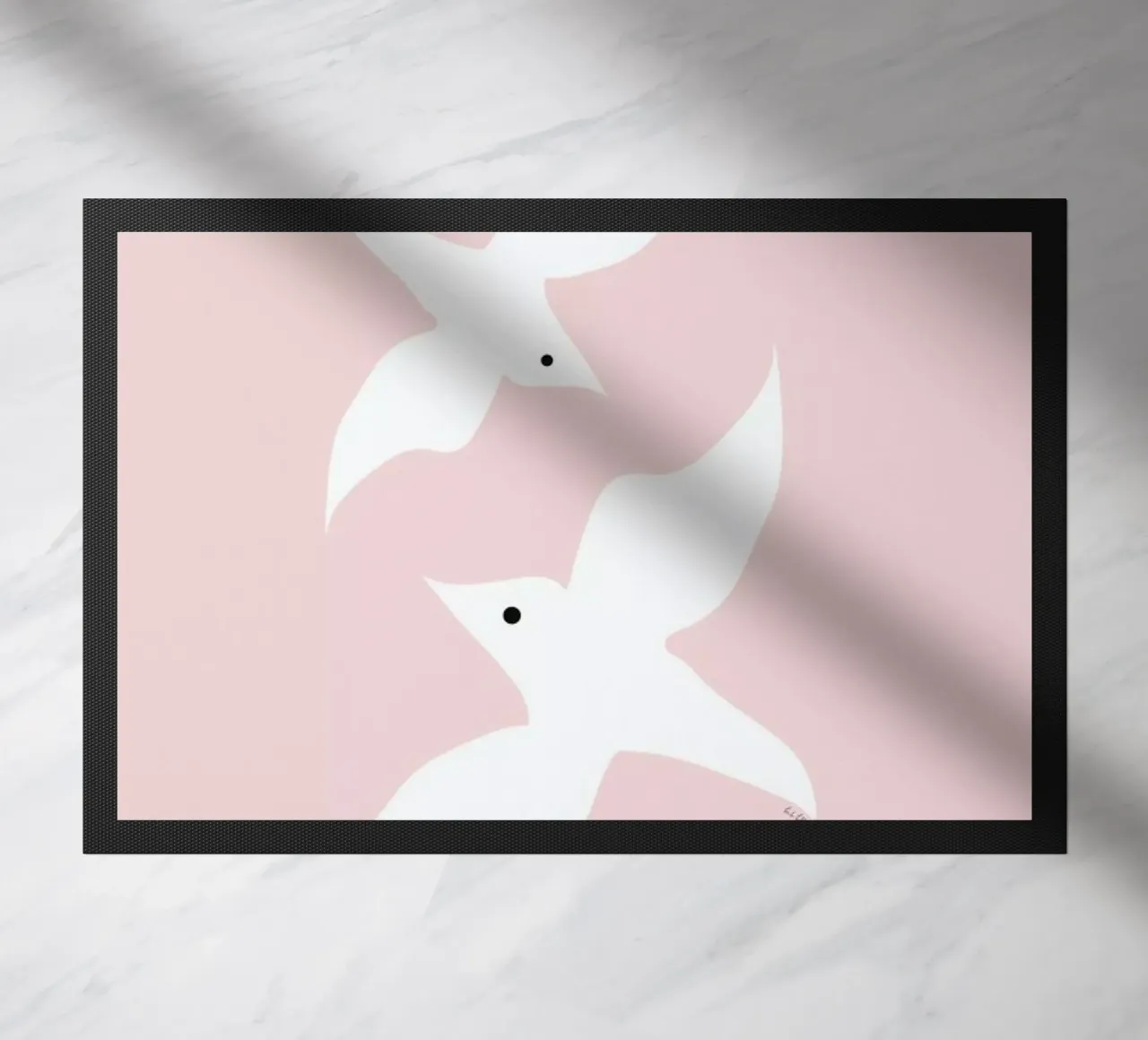 Tropical Bird in Pink zerbino da Linda Gobeta