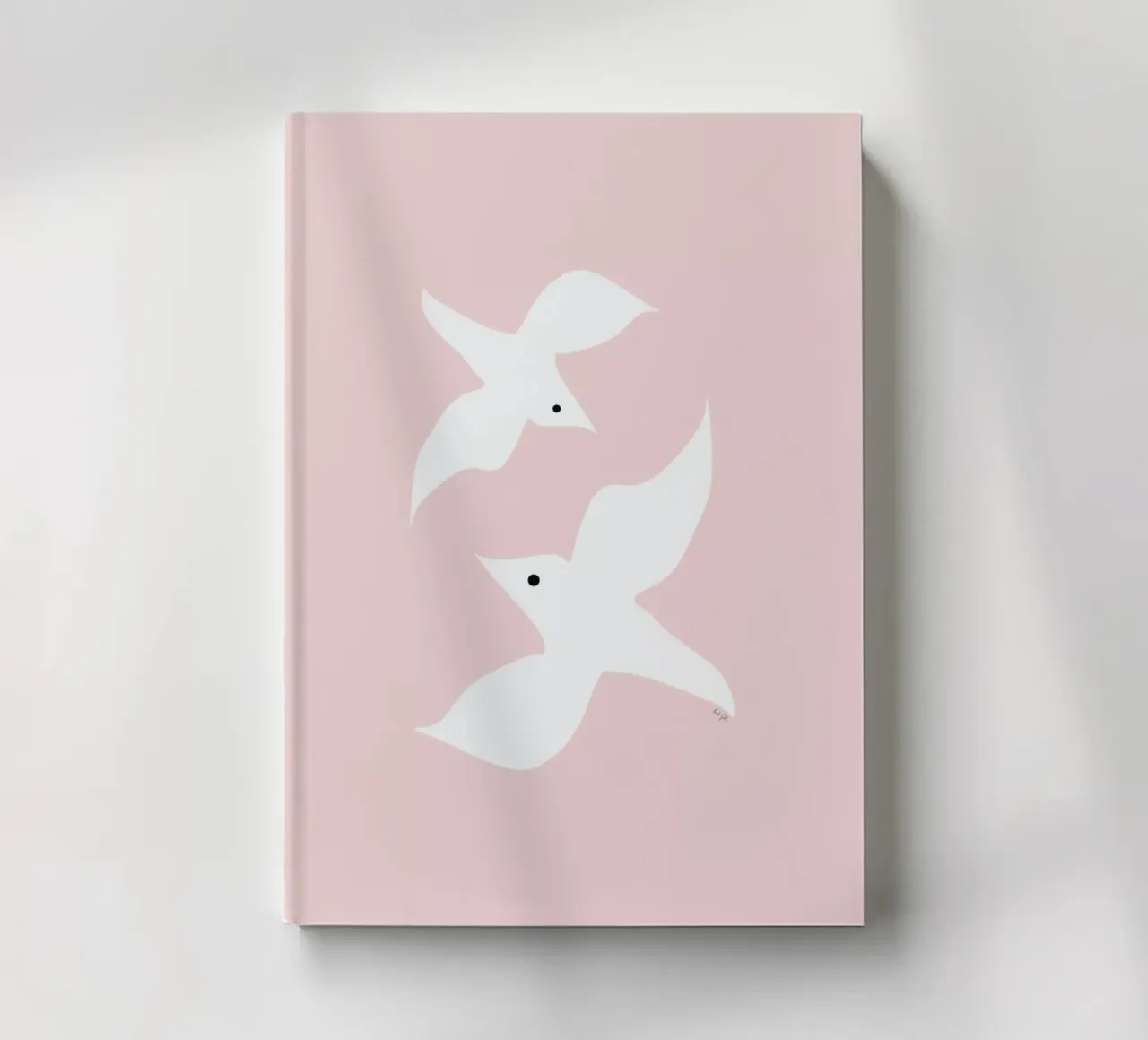 Tropical Bird in Pink Notizbuch von Linda Gobeta