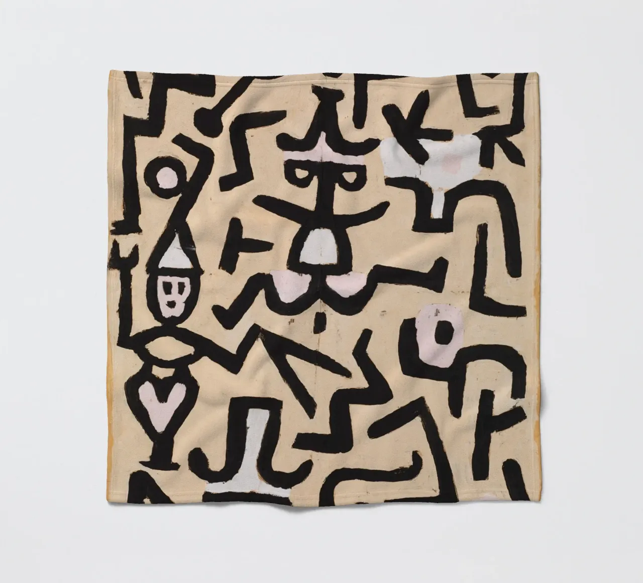 Paul Klee - Handzettel der Komödianten Fleecedecke von Timeless Artworks