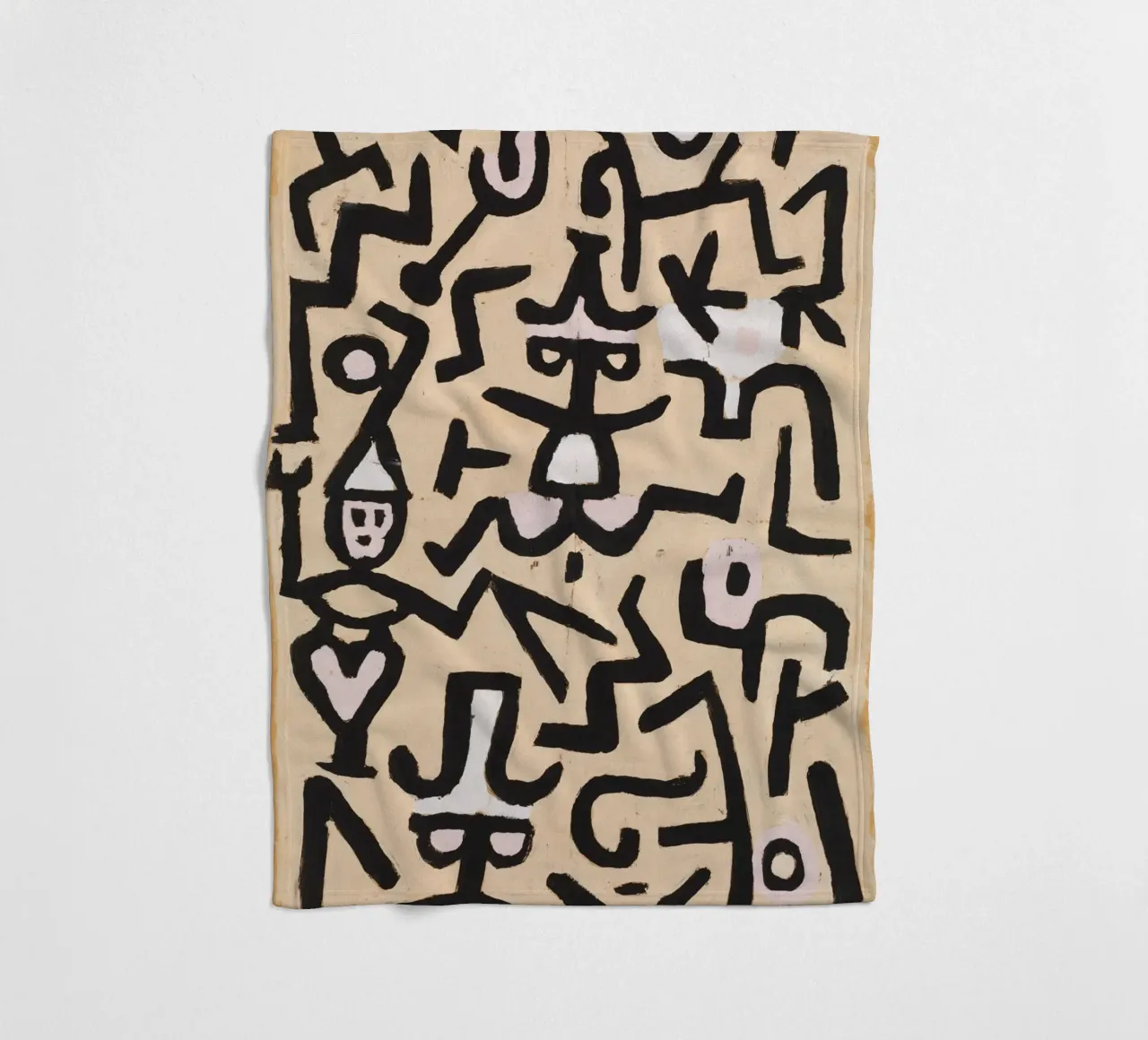 Paul Klee - Handzettel der Komödianten Fleecedecke von Timeless Artworks
