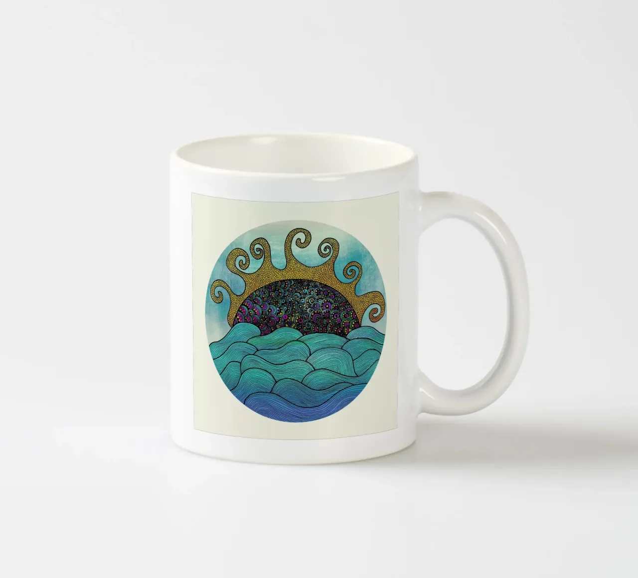 Oceania tazza in ceramica da Pom Graphic Design
