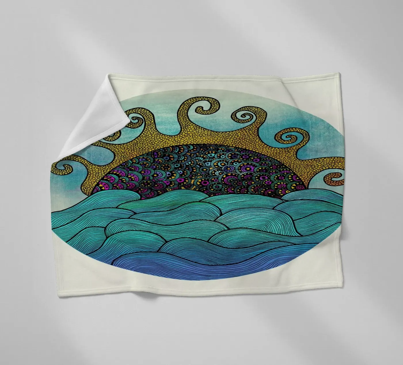 Oceania Fleecedecke von Pom Graphic Design