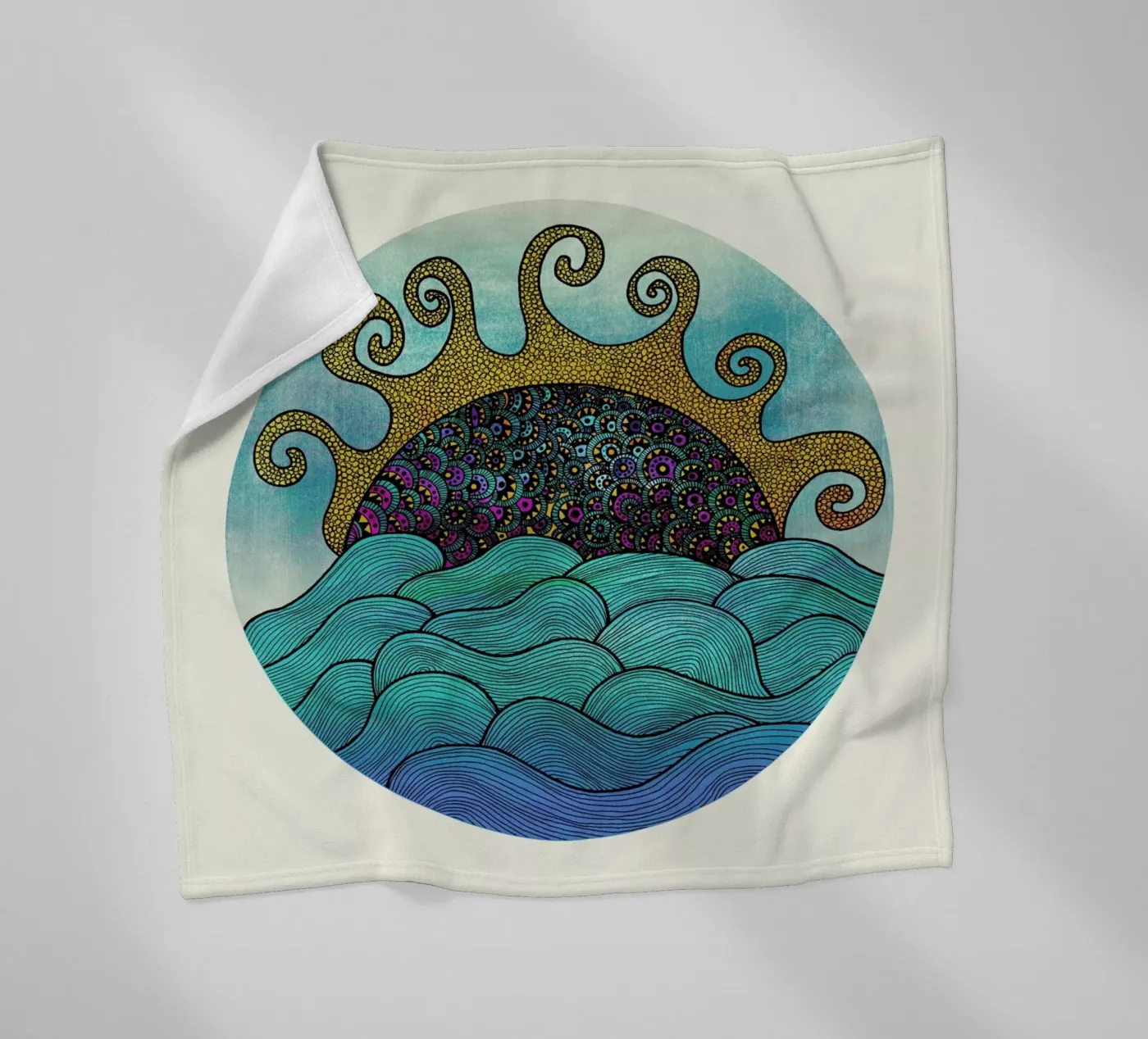 Oceania Fleecedecke von Pom Graphic Design