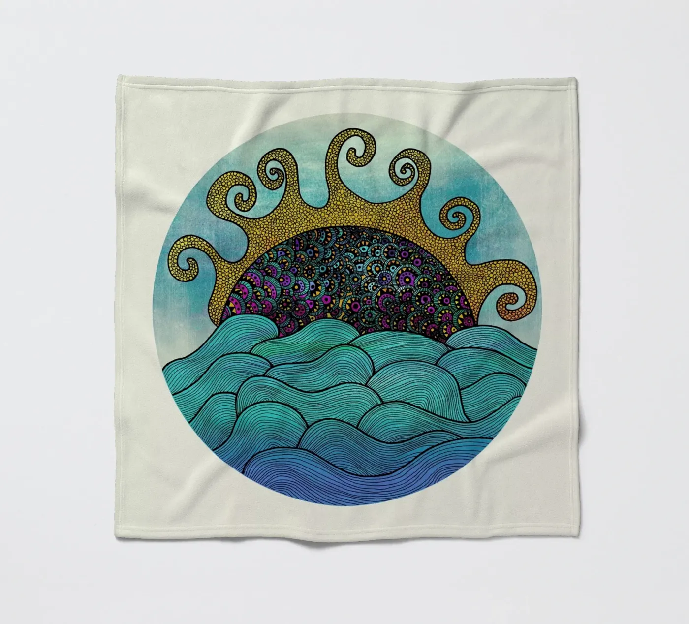 Oceania Fleecedecke von Pom Graphic Design