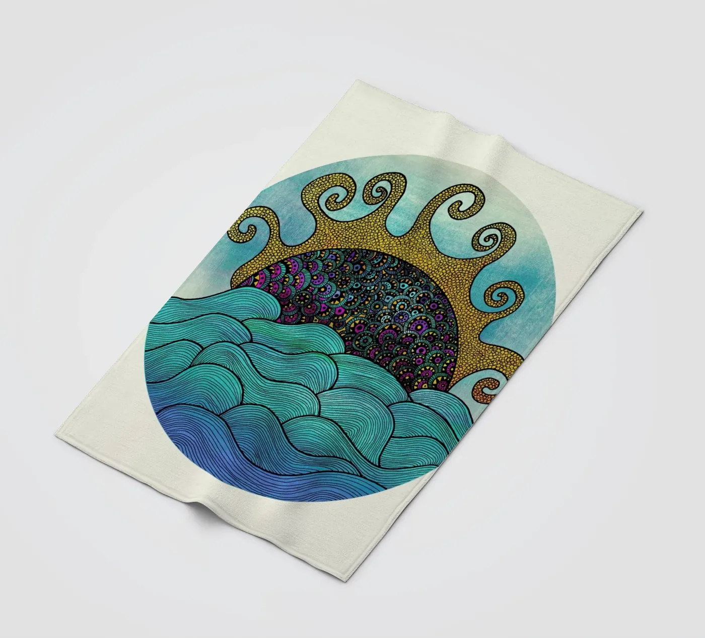 Oceania Fleecedecke von Pom Graphic Design