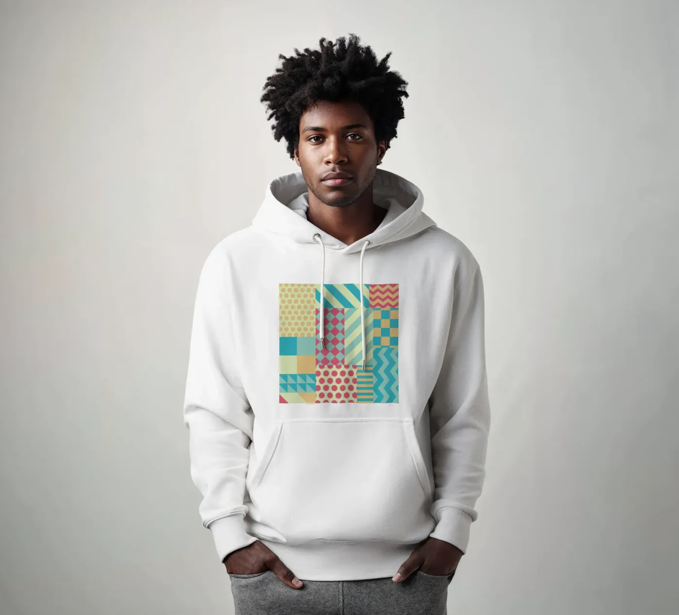 Vintage Patchwork hoodie by Tobe Fonseca