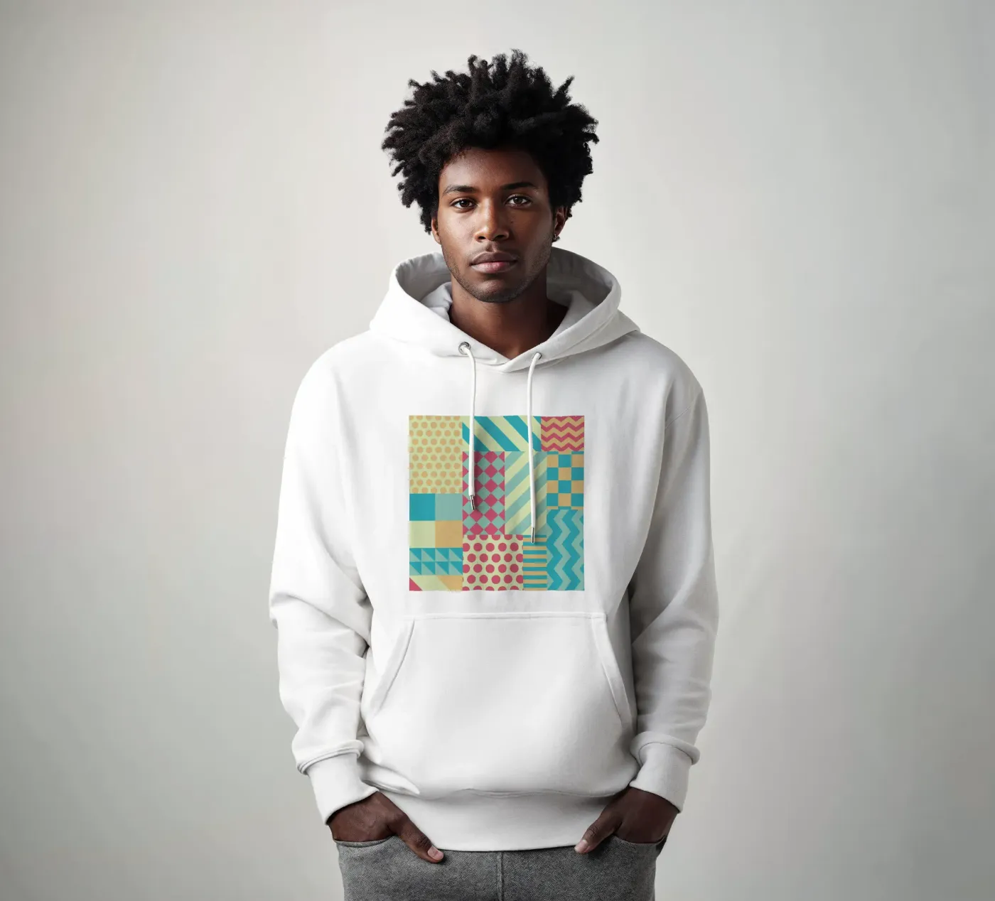 Vintage Patchwork hoodie by Tobe Fonseca