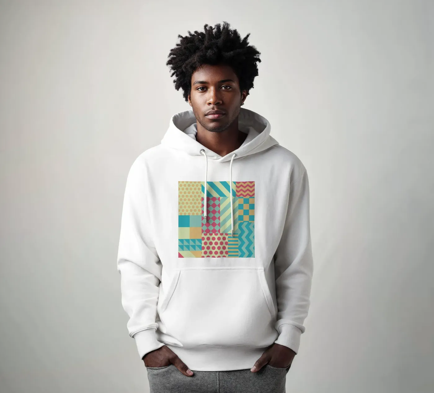 Vintage Patchwork hoodie van Tobe Fonseca