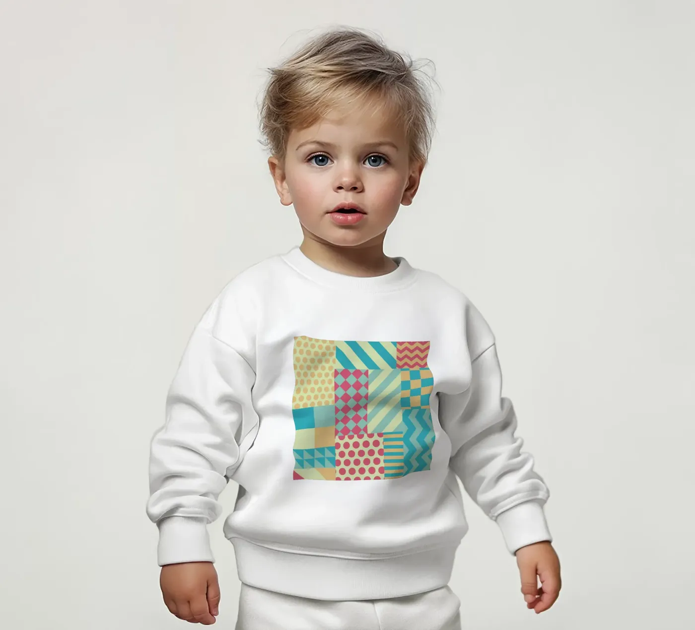 Vintage Patchwork felpa neonato da Tobe Fonseca