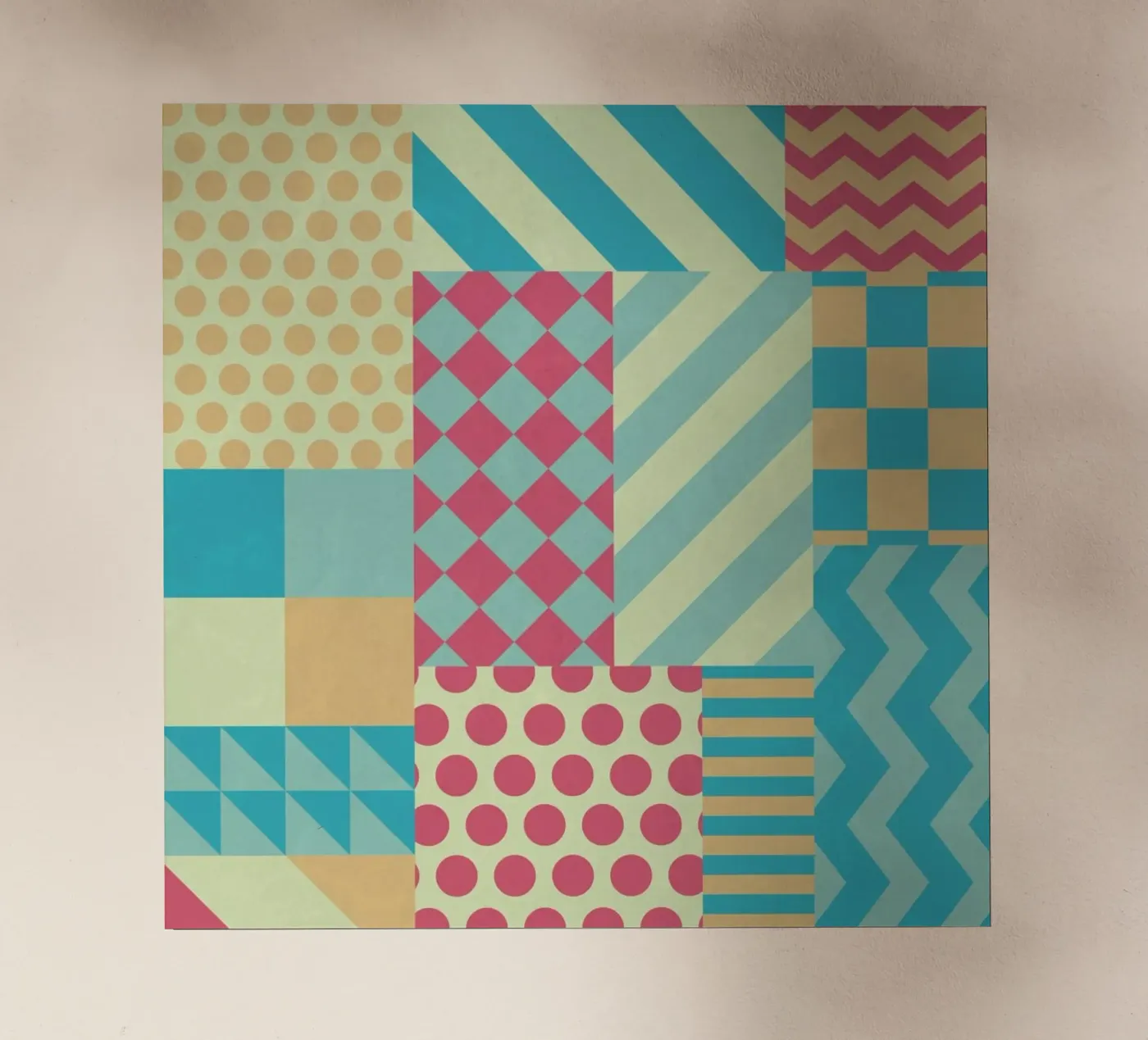 Vintage Patchwork backlit folie van Tobe Fonseca