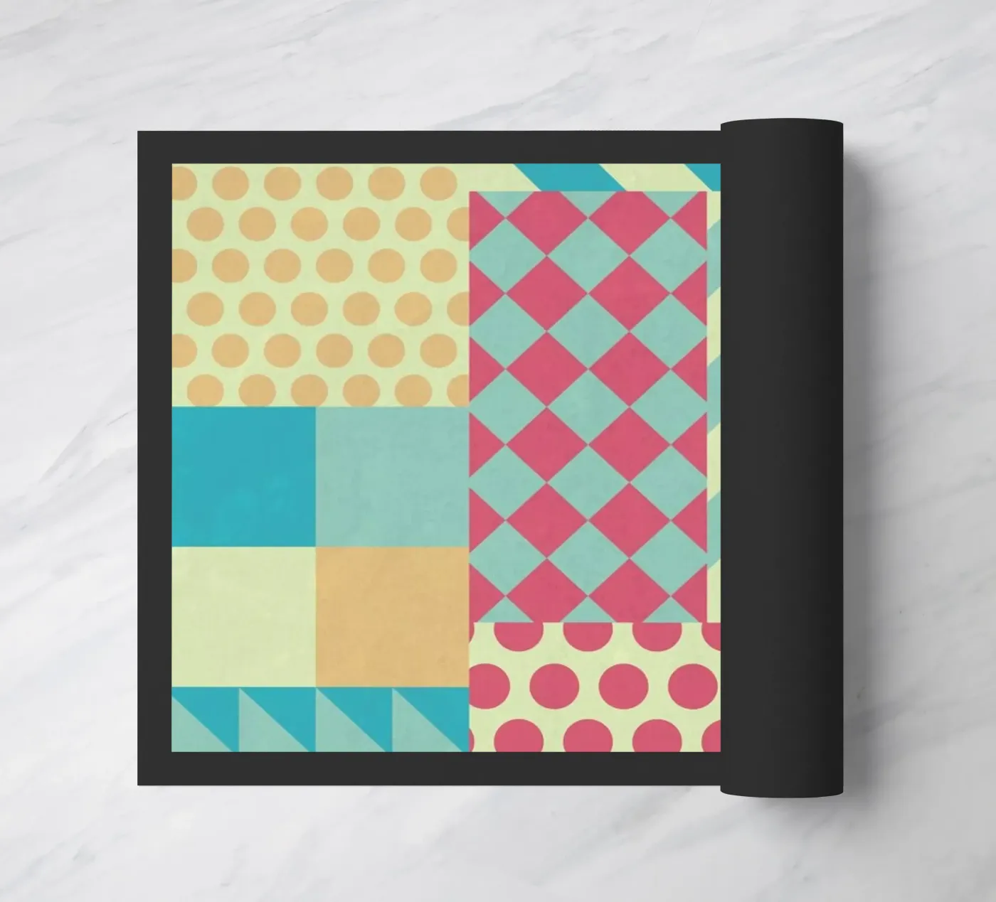 Vintage Patchwork doormat by Tobe Fonseca