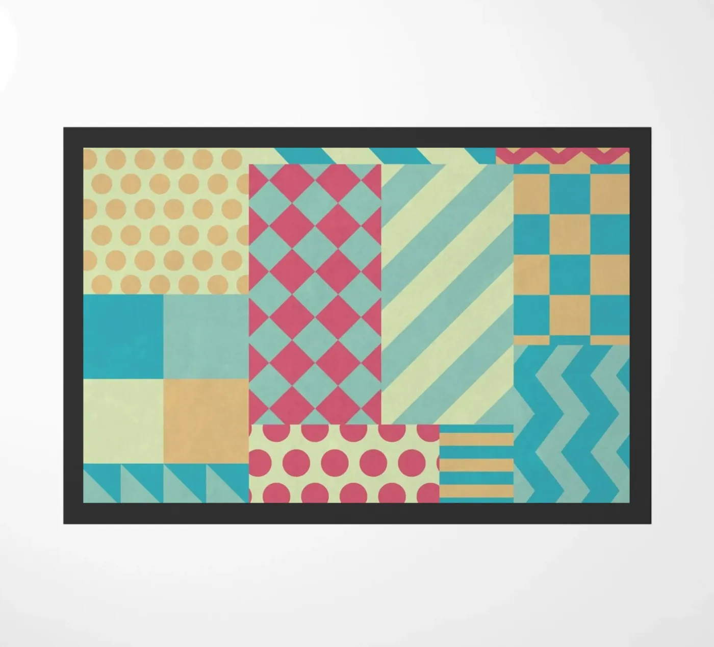 Vintage Patchwork doormat by Tobe Fonseca