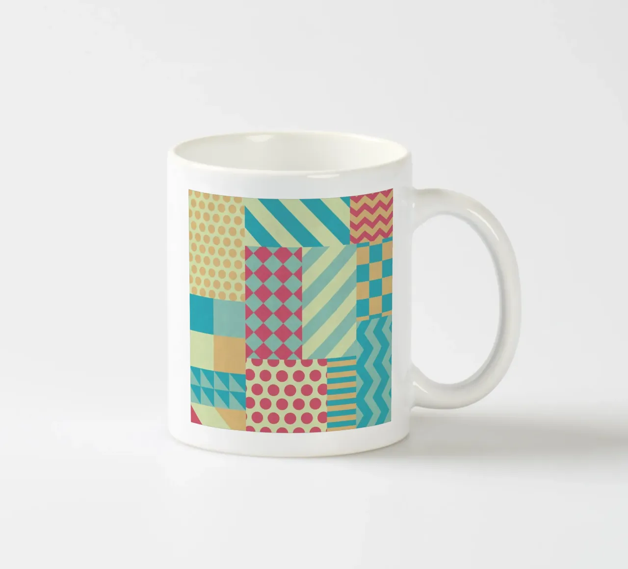 Vintage Patchwork ceramic mug by Tobe Fonseca