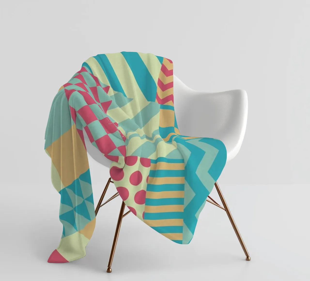 Vintage Patchwork fleecedeken van Tobe Fonseca