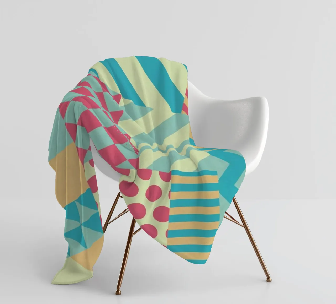 Vintage Patchwork fleecedeken van Tobe Fonseca