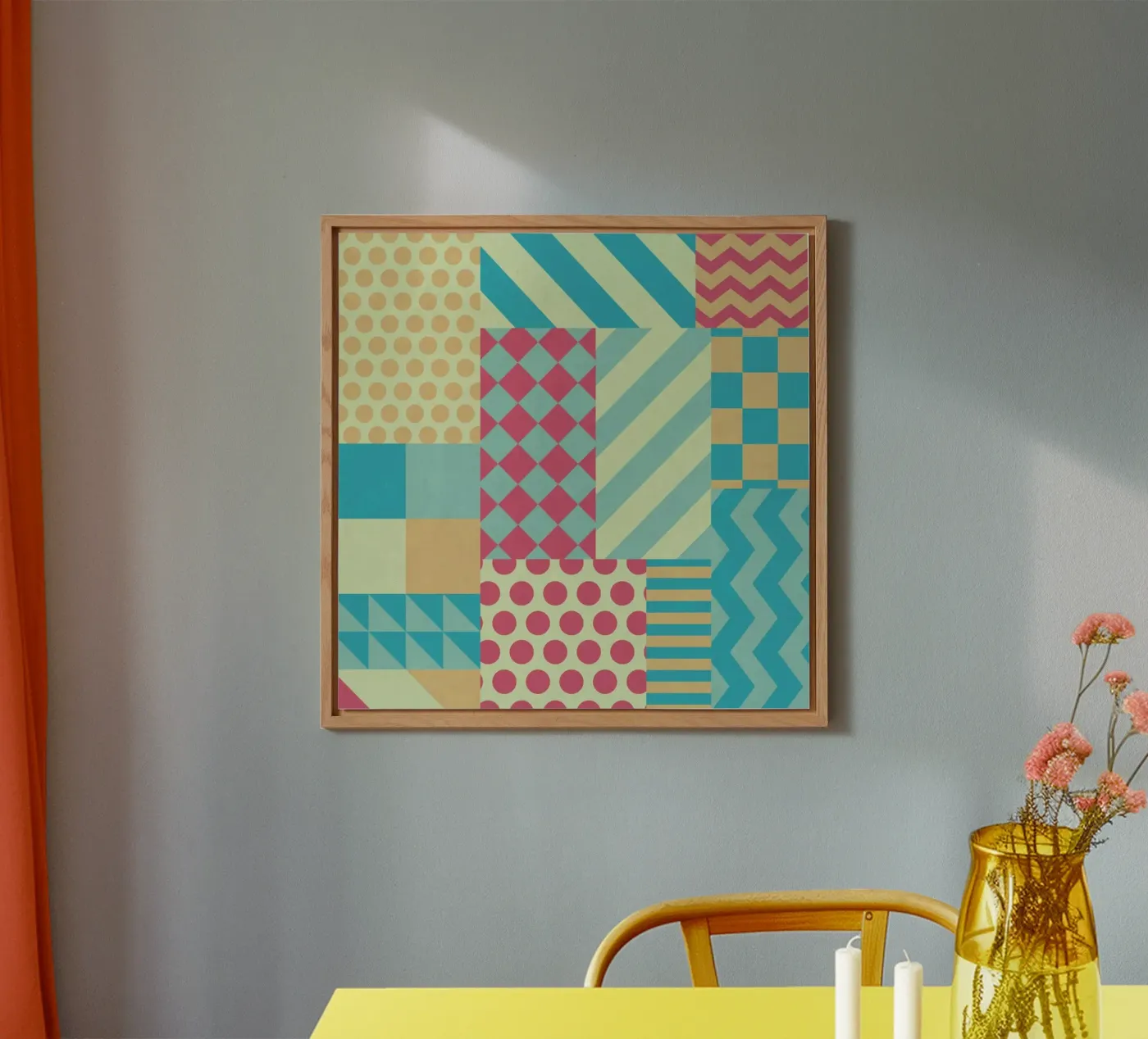 Vintage Patchwork forex-plaat van Tobe Fonseca