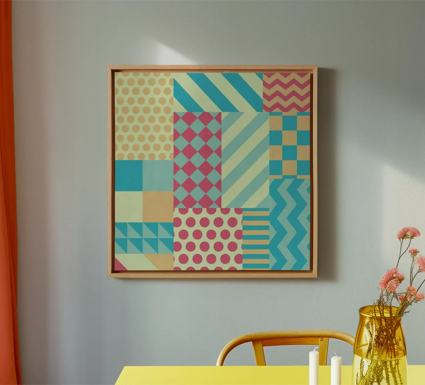 Vintage Patchwork canvas van Tobe Fonseca