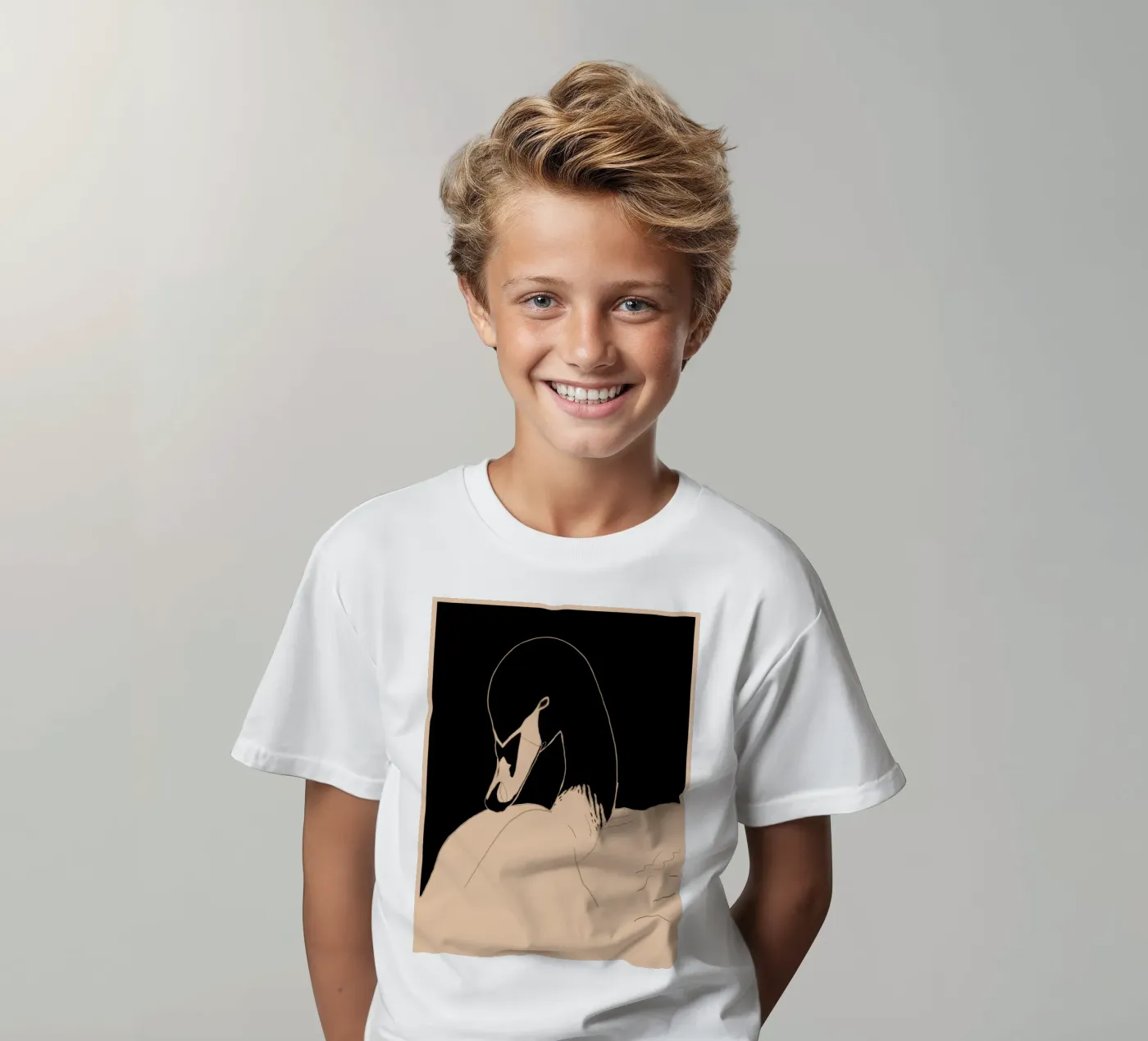 Cigno t-shirt bambini da ThingDesign